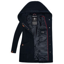 Marikoo Maikoo Damen Trenchcoat Wintermantel Dark Navy Gr&ouml;&szlig;e M - Gr. 38