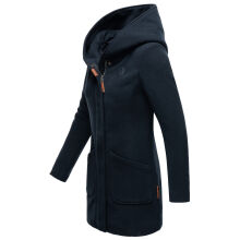 Marikoo Maikoo Damen Trenchcoat Wintermantel Dark Navy Gr&ouml;&szlig;e L - Gr. 40