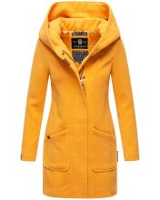 Marikoo Maikoo Damen Trenchcoat Wintermantel Gelb Größe XS - Gr. 34