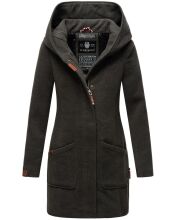 Marikoo Maikoo Damen Trenchcoat Wintermantel Anthrazit...