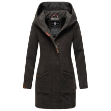 Marikoo Maikoo Damen Trenchcoat Wintermantel Anthrazit Melange Gr&ouml;&szlig;e S - Gr. 36