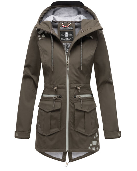 Marikoo Ulissaa Damen Softshell Jacke Anthrazit-Gr.XS