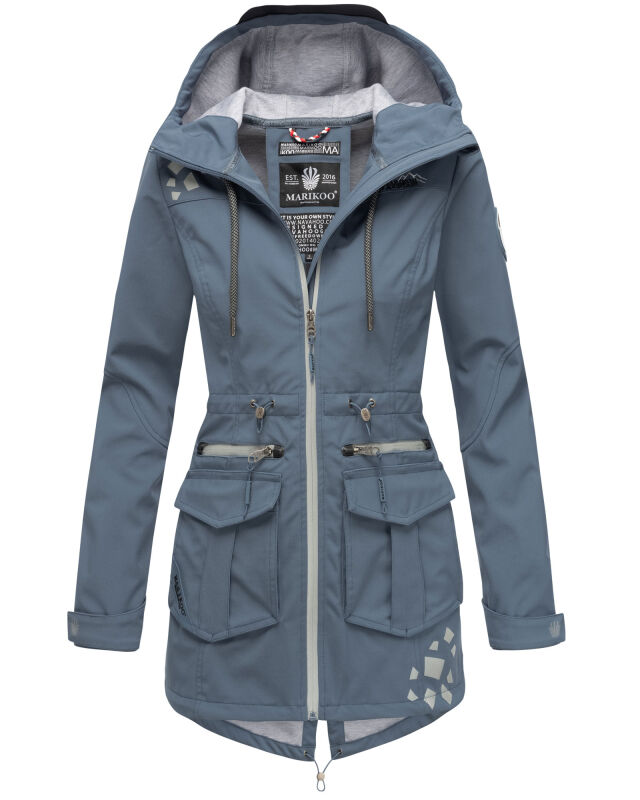 Marikoo Ulissaa Damen Softshell Jacke Dusty-Blue-Gr.XS
