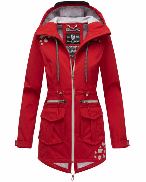 Marikoo Ulissaa Damen Softshell Jacke Rot-Gr.XS