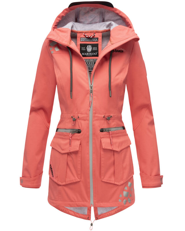 Marikoo Ulissaa Damen Softshell Jacke Rose Coral