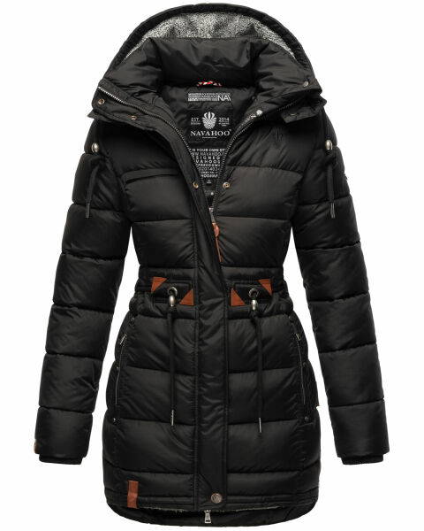 Navahoo Daliee Damen Winter Steppjacke B876 Schwarz Größe XXL - Gr. 44