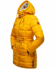 Navahoo Daliee Damen Winter Steppjacke B876 Gelb Größe XS - Gr. 34