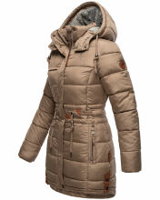 Navahoo Daliee Damen Winter Steppjacke B876 Taupe Gr&ouml;&szlig;e XS - Gr. 34