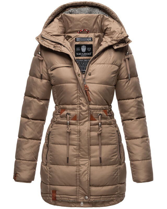 Navahoo Daliee Damen Winter Steppjacke Taupe