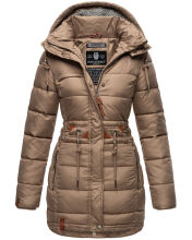 Navahoo Daliee Damen Winter Steppjacke B876 Taupe Gr&ouml;&szlig;e L - Gr. 40