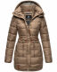 Navahoo Daliee Damen Winter Steppjacke B876 Taupe Größe XL - Gr. 42