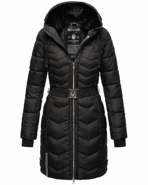 Navahoo Alpenveilchen Damen Winter Steppjacke B877 Schwarz Größe XXL - Gr. 44