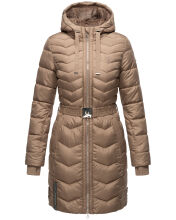 Navahoo Alpenveilchen Damen Winter Steppjacke B877 Taupe Gr&ouml;&szlig;e XS - Gr. 34