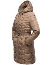 Navahoo Alpenveilchen Damen Winter Steppjacke B877 Taupe Gr&ouml;&szlig;e XS - Gr. 34