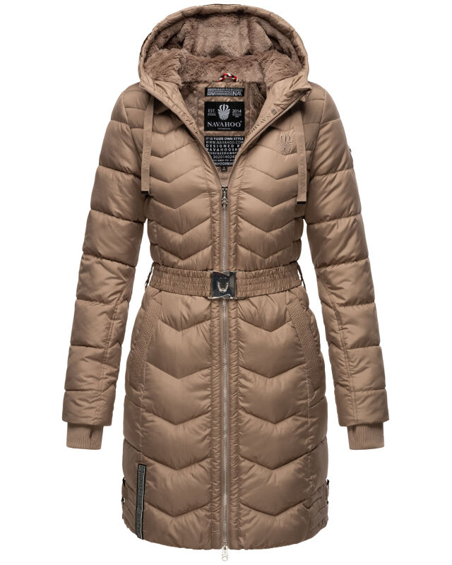 Navahoo Alpenveilchen Damen Winter Steppjacke B877 Taupe