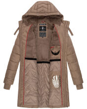 Navahoo Alpenveilchen Damen Winter Steppjacke B877 Taupe Gr&ouml;&szlig;e M - Gr. 38