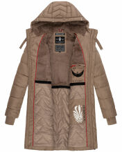 Navahoo Alpenveilchen Damen Winter Steppjacke B877 Taupe Gr&ouml;&szlig;e XL - Gr. 42
