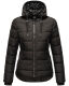 Navahoo Renesmee Damen Winter Steppjacke mit Kapuze Schwarz-Gr.XS