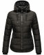 Navahoo Renesmee Damen Winter Steppjacke mit Kapuze Schwarz-Gr.S