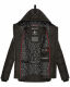 Navahoo Renesmee Damen Winter Steppjacke mit Kapuze Schwarz-Gr.S