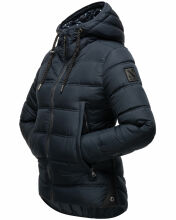 Navahoo Renesmee Damen Winter Steppjacke mit Kapuze Navy-Gr.XS