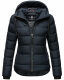 Navahoo Renesmee Damen Winter Steppjacke mit Kapuze Navy-Gr.XS