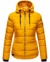Navahoo Renesmee ladies winter hooded quilted jacket Gelb-Gr.XS