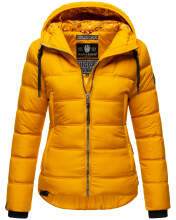 Navahoo Renesmee ladies winter hooded quilted jacket Gelb-Gr.S