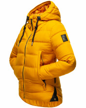 Navahoo Renesmee ladies winter hooded quilted jacket Gelb-Gr.XL