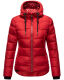 Navahoo Renesmee ladies winter hooded quilted jacket Rot-Gr.XS