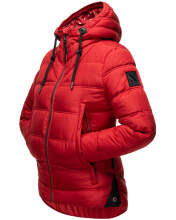 Navahoo Renesmee ladies winter hooded quilted jacket Rot-Gr.S
