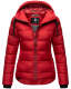 Navahoo Renesmee ladies winter hooded quilted jacket Rot-Gr.M