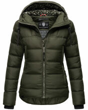 Navahoo Renesmee ladies winter hooded quilted jacket Olive-Gr.XS