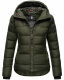 Navahoo Renesmee ladies winter hooded quilted jacket Olive-Gr.XS