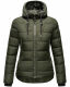Navahoo Renesmee ladies winter hooded quilted jacket Olive-Gr.XS