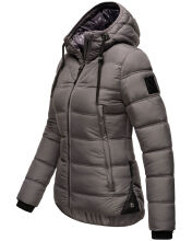 Navahoo Renesmee ladies winter hooded quilted jacket Dunkelgrau-Gr.XS