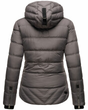 Navahoo Renesmee ladies winter hooded quilted jacket Dunkelgrau-Gr.XXL
