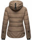 Navahoo Renesmee Damen Winter Steppjacke mit Kapuze Taupe-Gr.XS