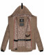 Navahoo Renesmee ladies winter hooded quilted jacket Taupe-Gr.XS