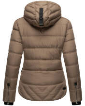 Navahoo Renesmee ladies winter hooded quilted jacket Taupe-Gr.XL