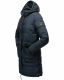 Marikoo Chaskaa Damen lange Winter Steppjacke mit KunstfellKragen Navy-Gr.XS