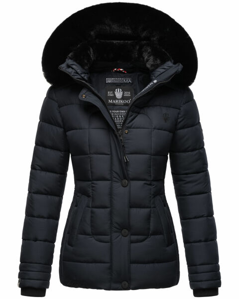 Marikoo Qesraa Damen Winterjacke B884 Navy Größe S - Gr. 36