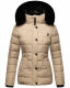 Marikoo Qesraa Damen Winterjacke B884 Taupe Größe XS - Gr. 34