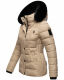 Marikoo Qesraa Damen Winterjacke B884 Taupe Größe XS - Gr. 34