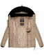 Marikoo Qesraa Damen Winterjacke B884 Taupe Größe XS - Gr. 34