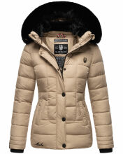 Marikoo Qesraa Damen Winterjacke B884 Taupe Größe L - Gr. 40