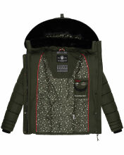 Marikoo Qesraa Damen Winterjacke B884 Olive Größe XS - Gr. 34