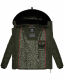 Marikoo Qesraa Damen Winterjacke B884 Olive Größe XS - Gr. 34