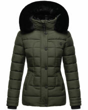 Marikoo Qesraa Damen Winterjacke B884 Olive Größe XXL - Gr. 44