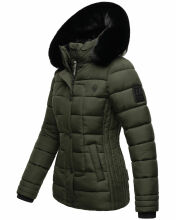 Marikoo Qesraa Damen Winterjacke B884 Olive Größe XXL - Gr. 44